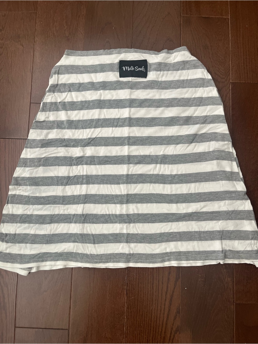 Milk Snob Car Seat Cover and Nursing Cover - Gray and White Stripes